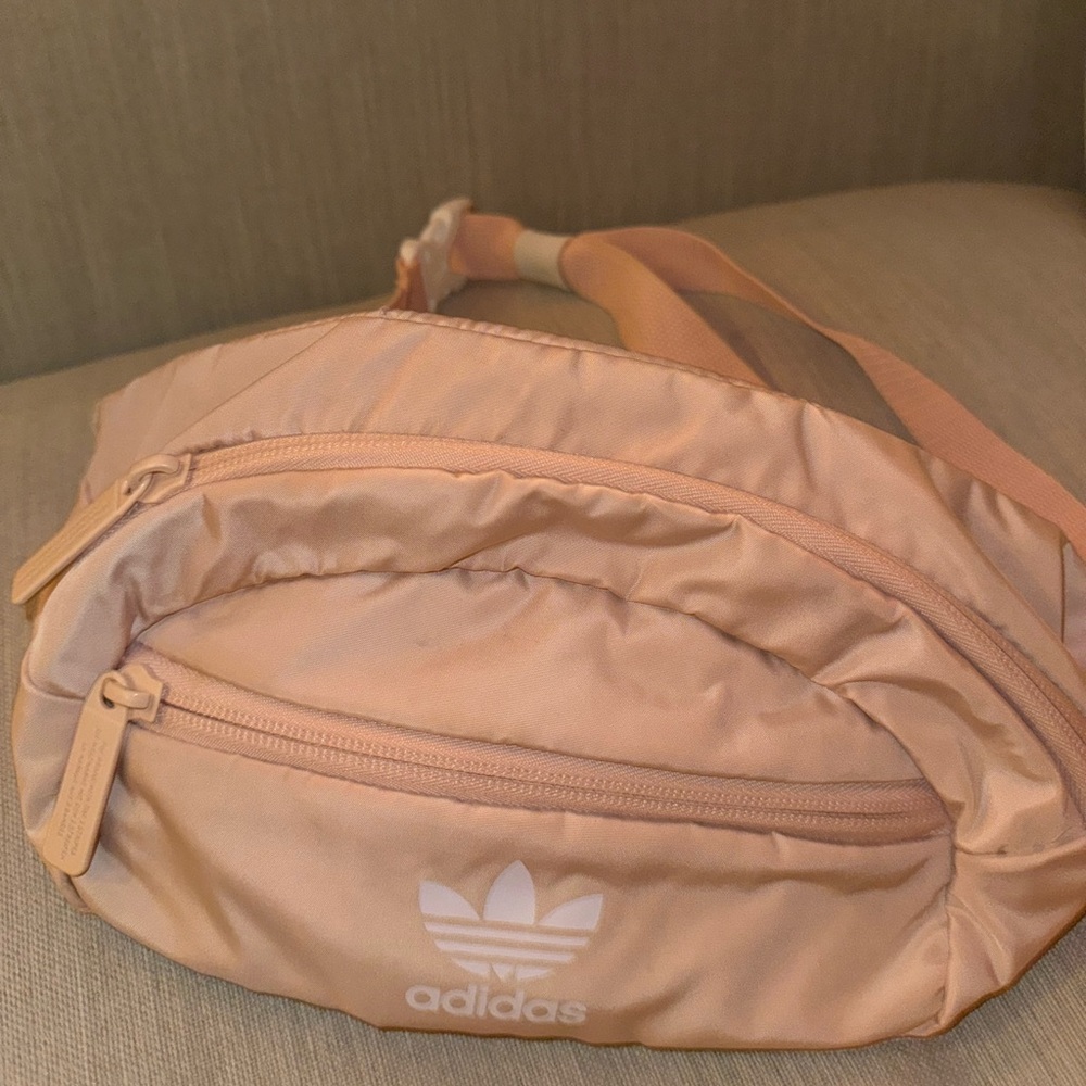 light pink adidas belt bag